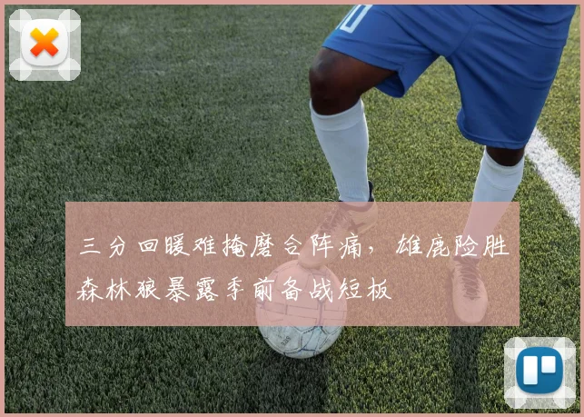 三分回暖难掩磨合阵痛，雄鹿险胜森林狼暴露季前备战短板